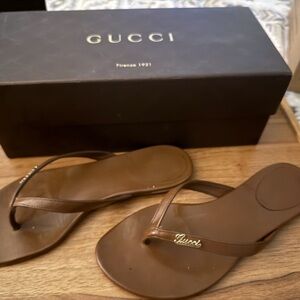 Gucci Chocolate Brown Sandals